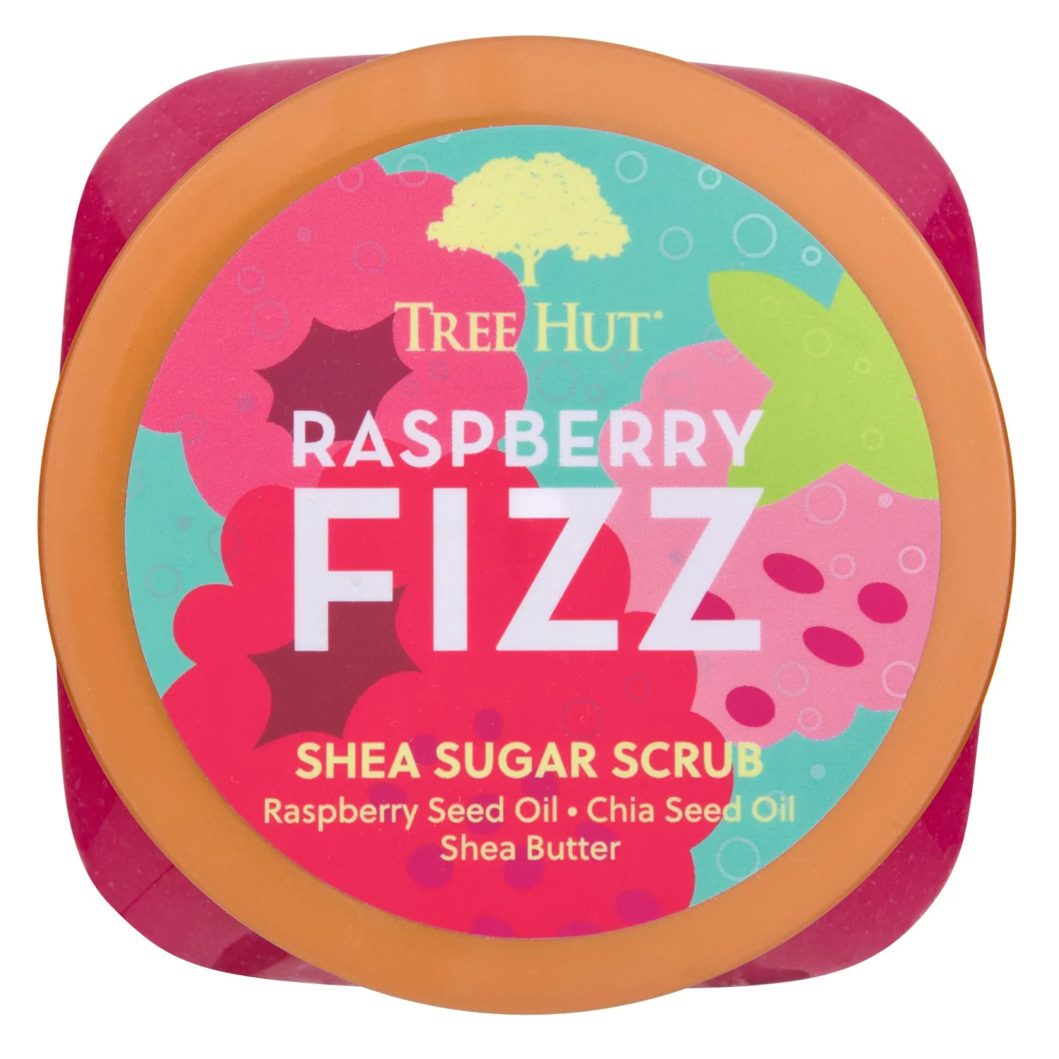 Tree Hut Raspberry Fizz Shea Sugar Scrub | Exfoliating Body Scrub Removes Dead, Dry Skin for a Soft & Hydrated Feel | Nourishing Essential Body Care | 18 fl oz.