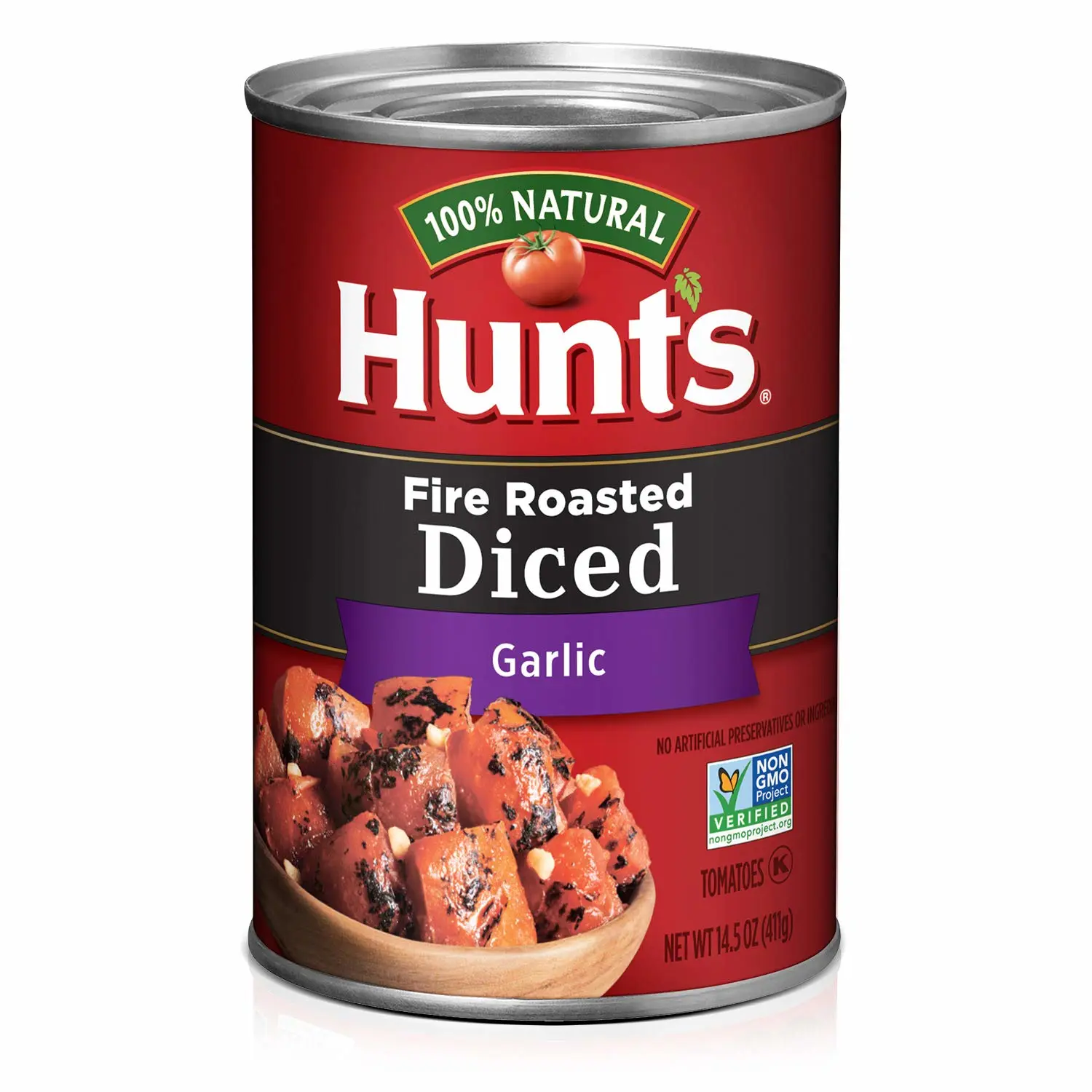 Hunt's Fire Roasted Diced Tomatoes with Garlic, 14.5 Oz