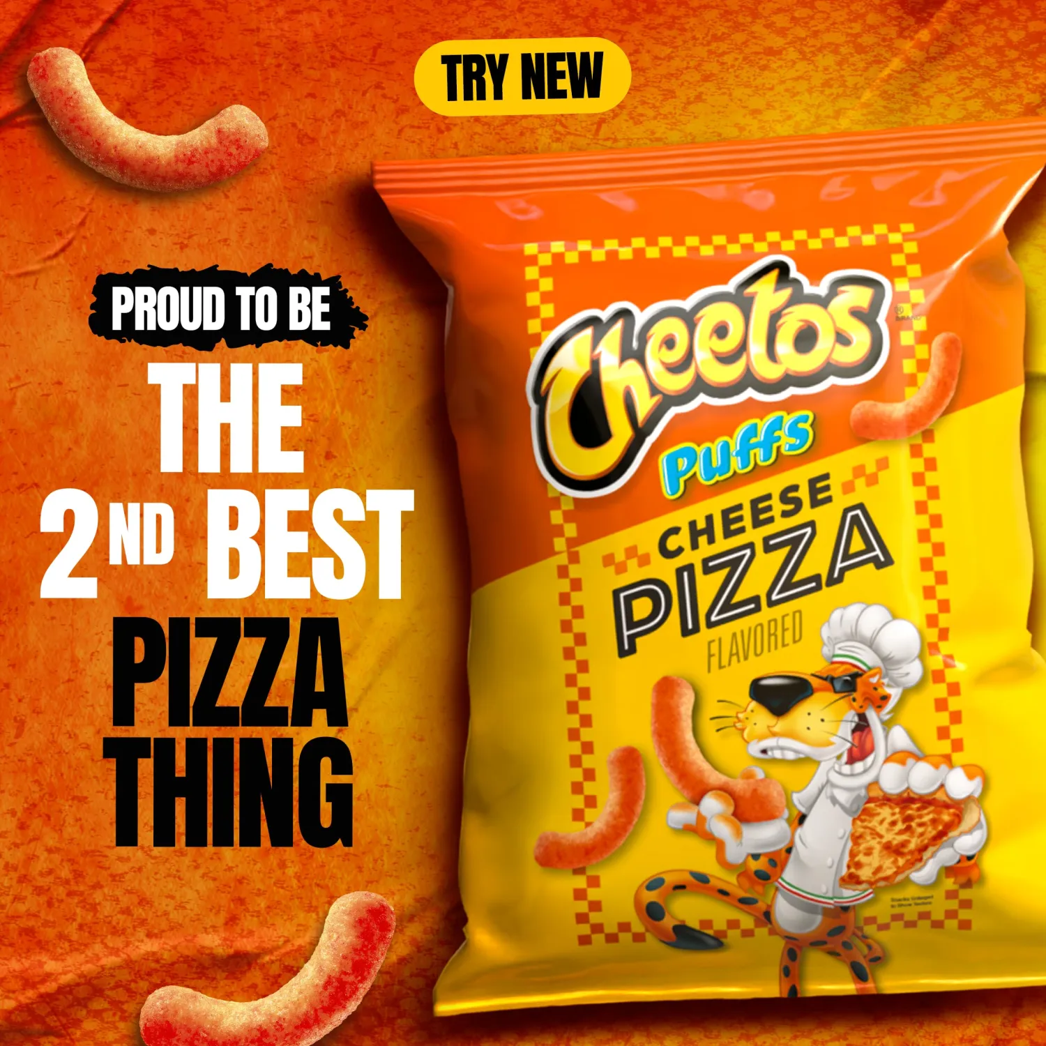 Cheetos Puffs, Cheese Pizza, 8 oz Bag