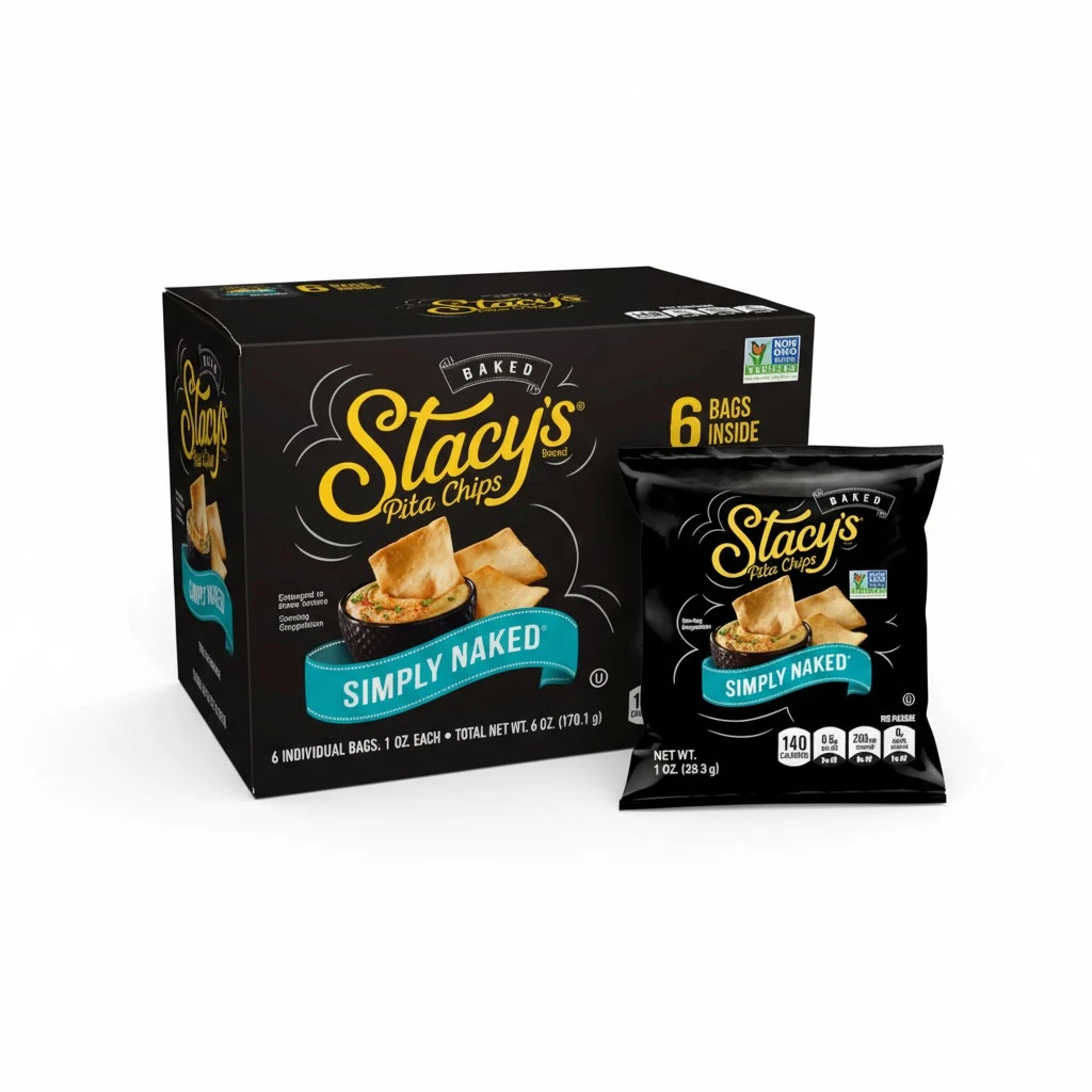 Stacy's Pita Chips, Simply Naked, 6 Count