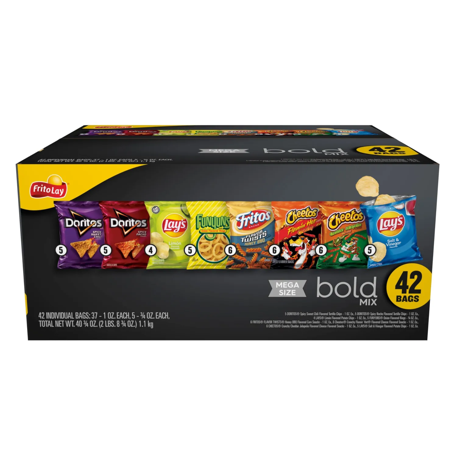 Frito-Lay Bold Mega Mix Cube 42ct