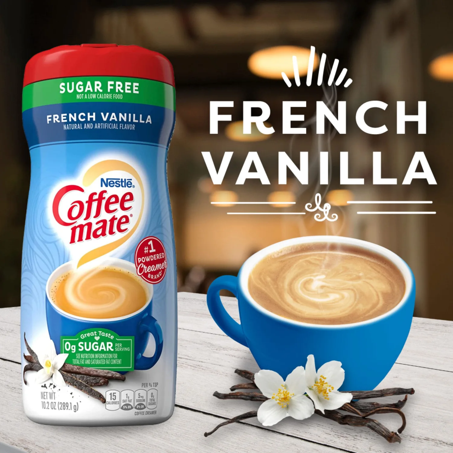 Nestle Coffee mate French Vanilla Sugar Free Powder Coffee Creamer