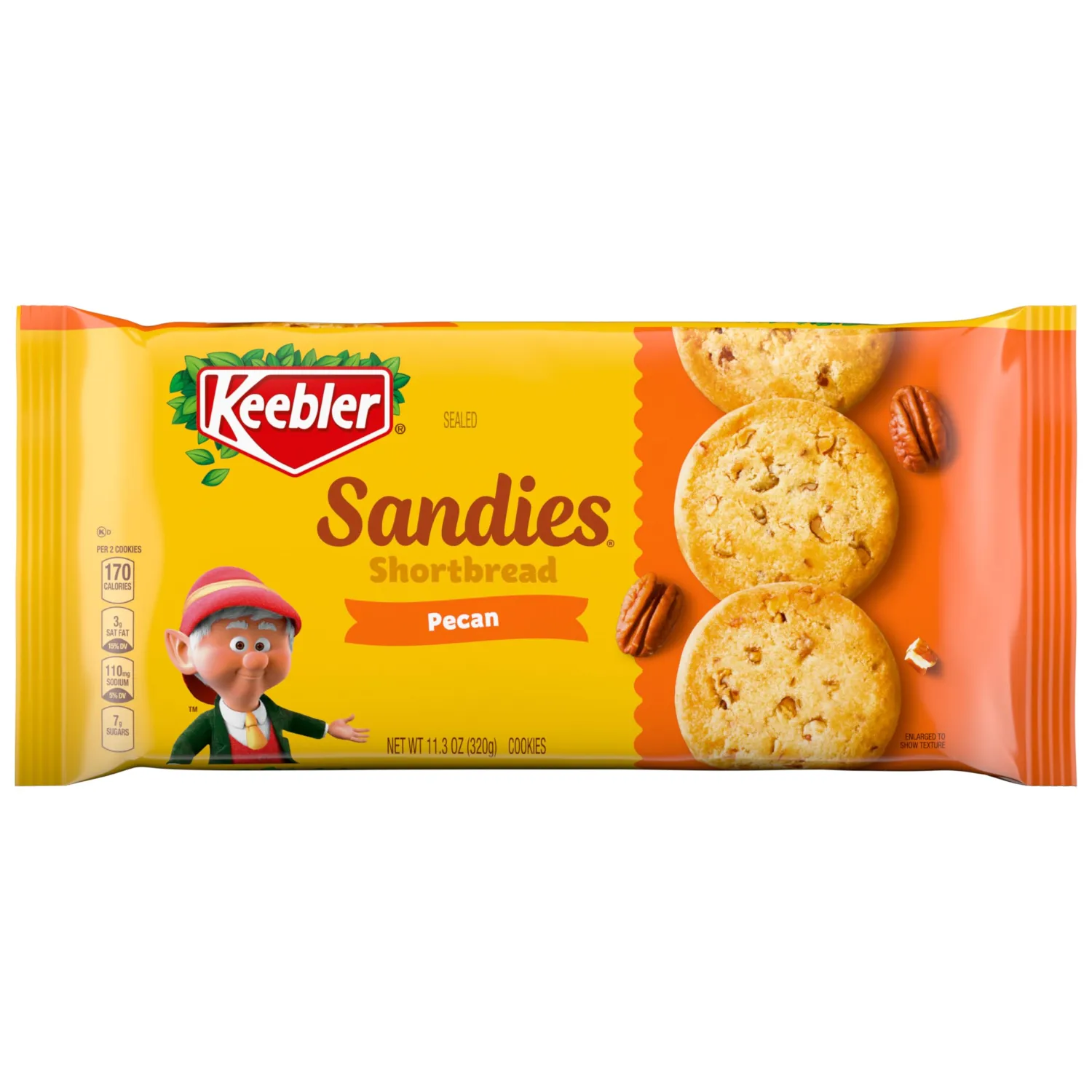Keebler Sandies Shortbread Cookies, Pecan, 11.3oz