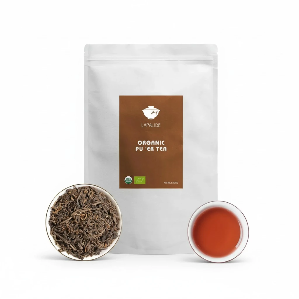 LAPALIDE 1.76Oz Puerh Tea Loose Leaf, USDA Organic Pu erh Tea, Yunnan Puerh tea loose leaf Mellow and Rich, Pu'er Ancient Tree Leaves Using Dry Storage
