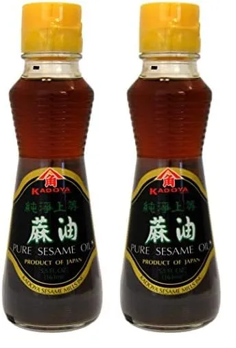 Kadoya 100% Pure Sesame Oil 5.5 oz (Pack of 2)