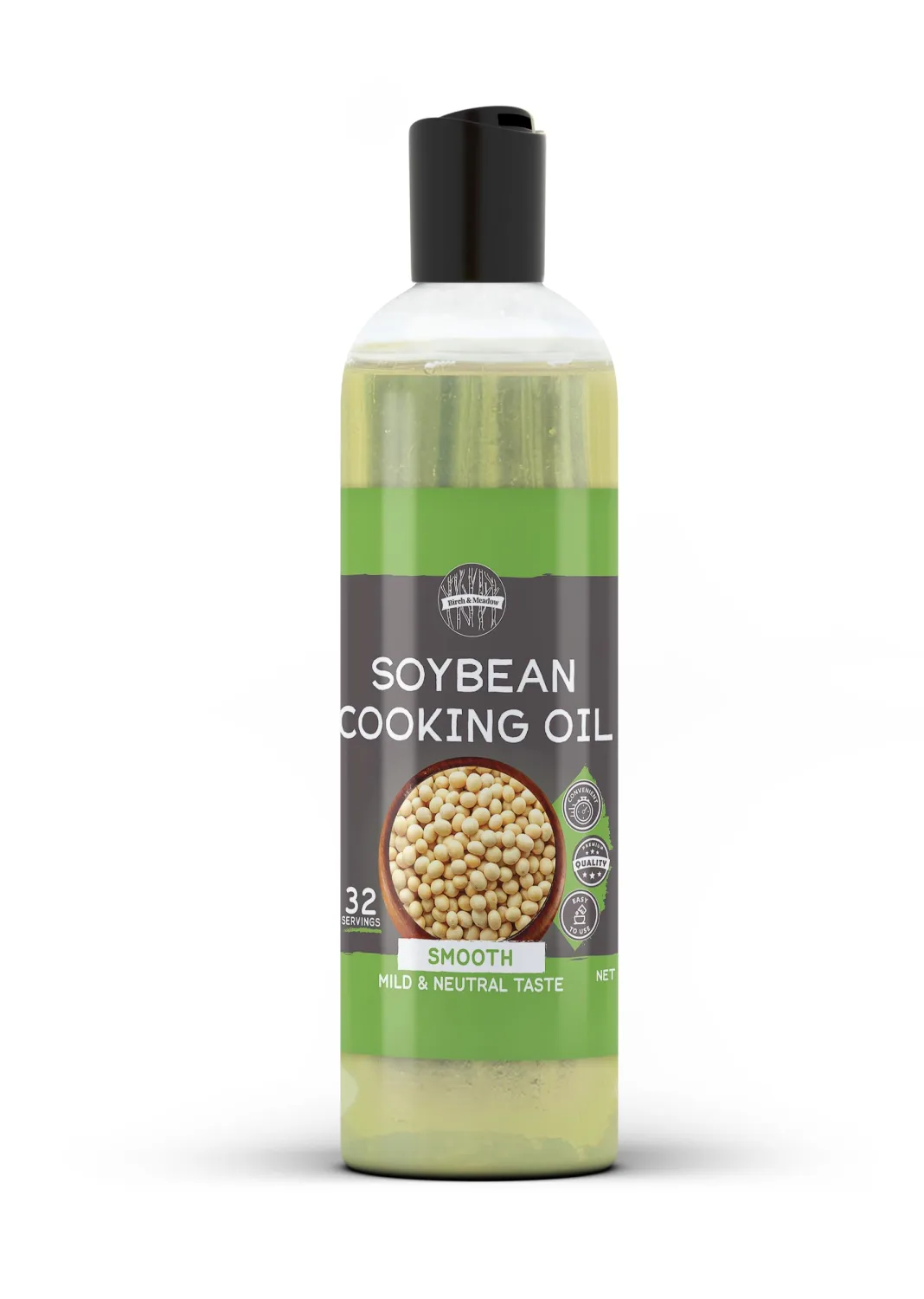 Birch & Meadow 16 fl oz of Soybean Cooking Oil, Mild & Neutral Taste