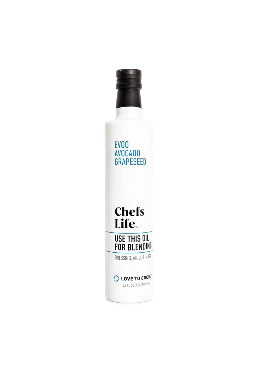 Chefs Life Blending Oil - Olive Oil Extra Virgin, Avocado Oil, Grapeseed Oil, Oil Blend for Cooking, Dressing, EVOO, Non GMO - 16.9 Fl Oz (1 Bottle)
