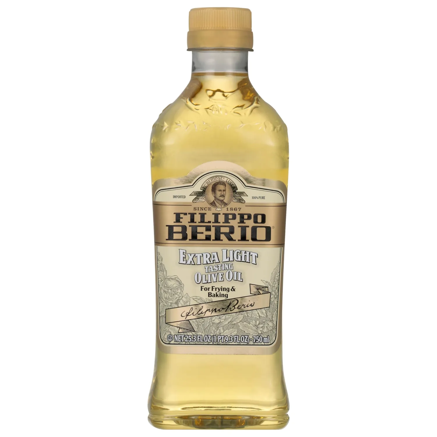 Filippo Berio Extra Light Olive Oil, 25.3 Ounce rPET Bottle