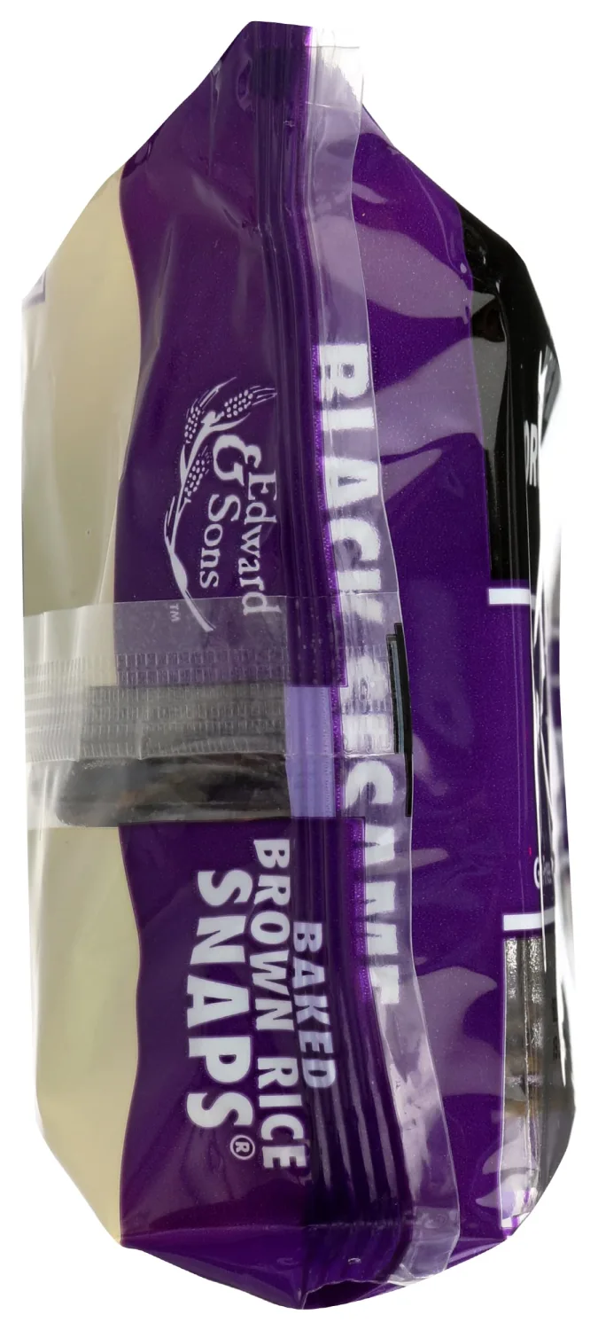 Edward & Sons, Brown Rice Snaps, Black Sesame Flavor, Organic, 3.5 oz