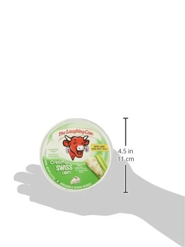 Laughing Cow Spreadable Cheese Wedges Light, 8 pieces