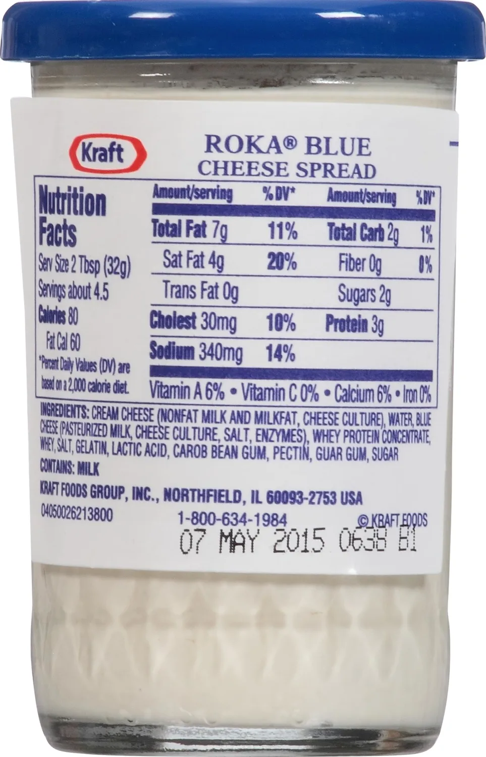 Kraft Cheese Spread, Roka Blue, 5-Ounce (Pack of 6)