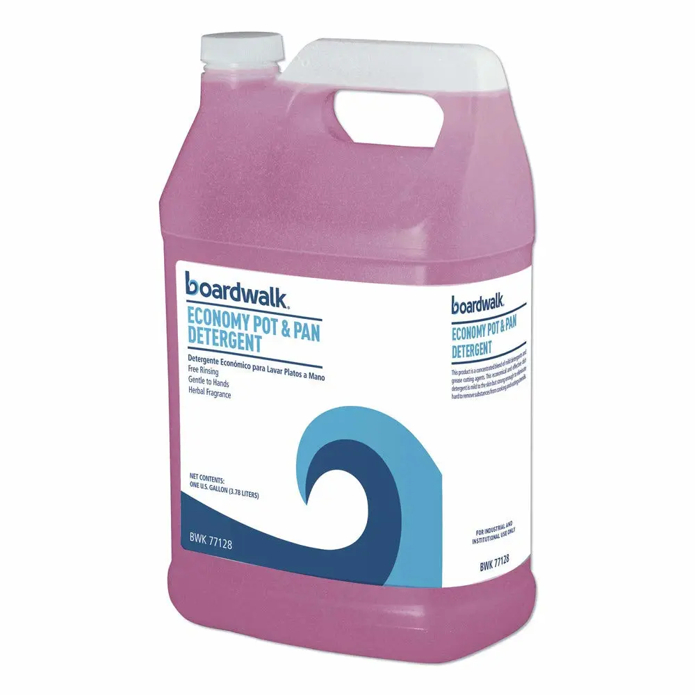 Boardwalk BWK7714EA 1 Gallon Bottle Industrial Strength Pot and Pan Detergent