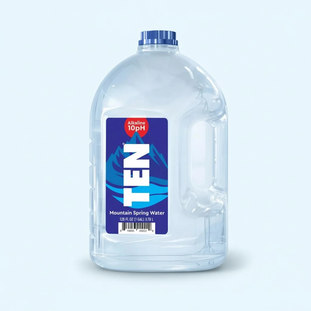 TEN Alkaline Spring Water, pH 10, High in Electrolytes - 128 Fl Oz