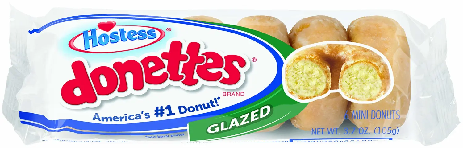 Hostess Donettes Mini Donuts Glazed, 37 Oz