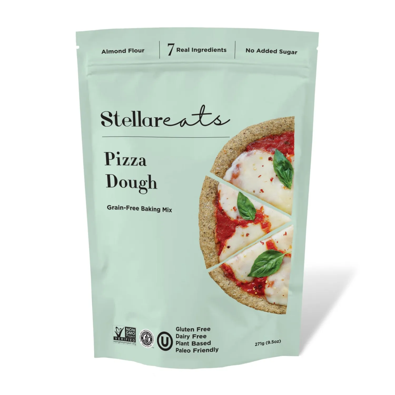 Stellar Eats Pizza Dough Baking Mix, 9.5 oz, 1 Pack - Grain Free, Gluten Free, Dairy Free, Plant Based, Paleo Friendly