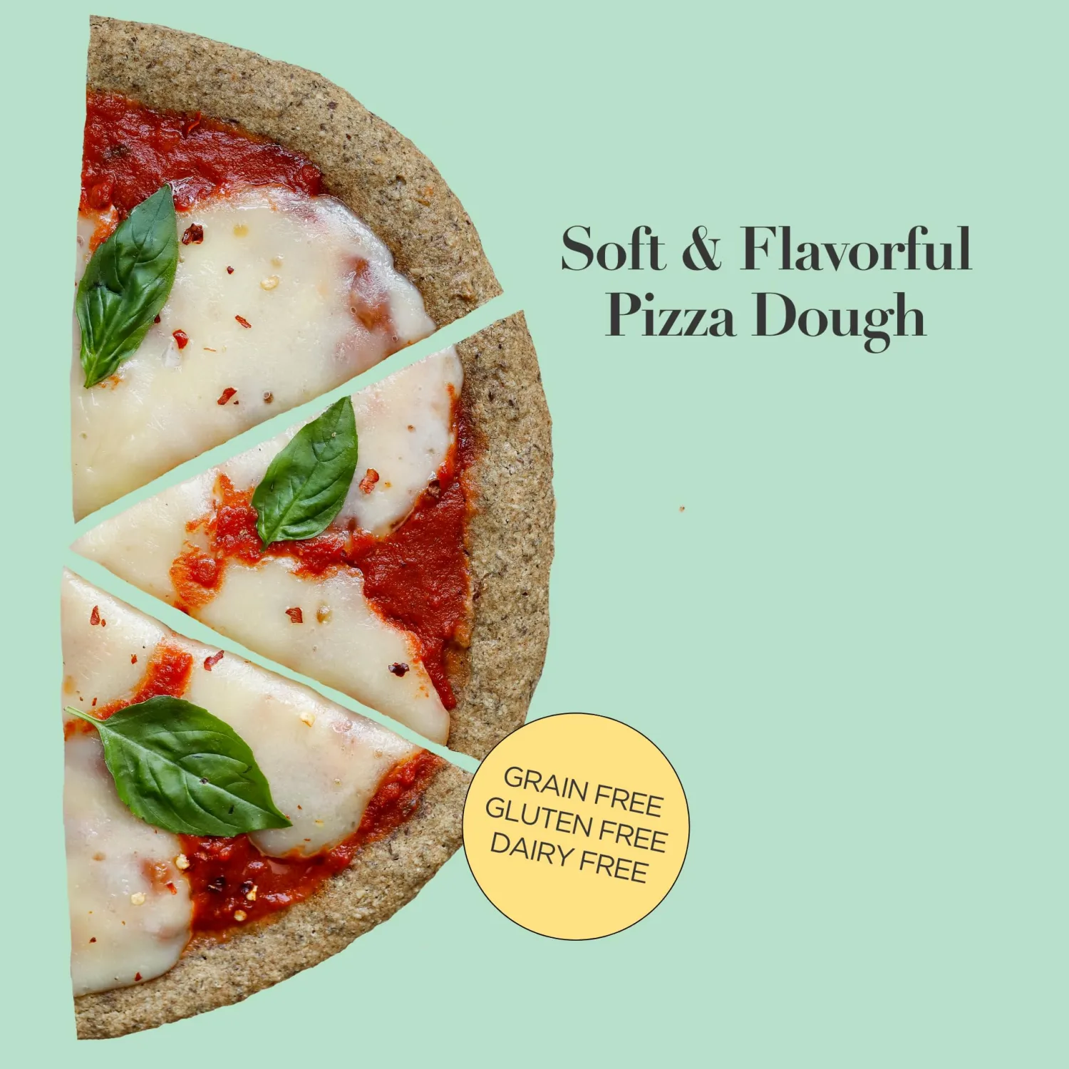 Stellar Eats Pizza Dough Baking Mix, 9.5 oz, 1 Pack - Grain Free, Gluten Free, Dairy Free, Plant Based, Paleo Friendly