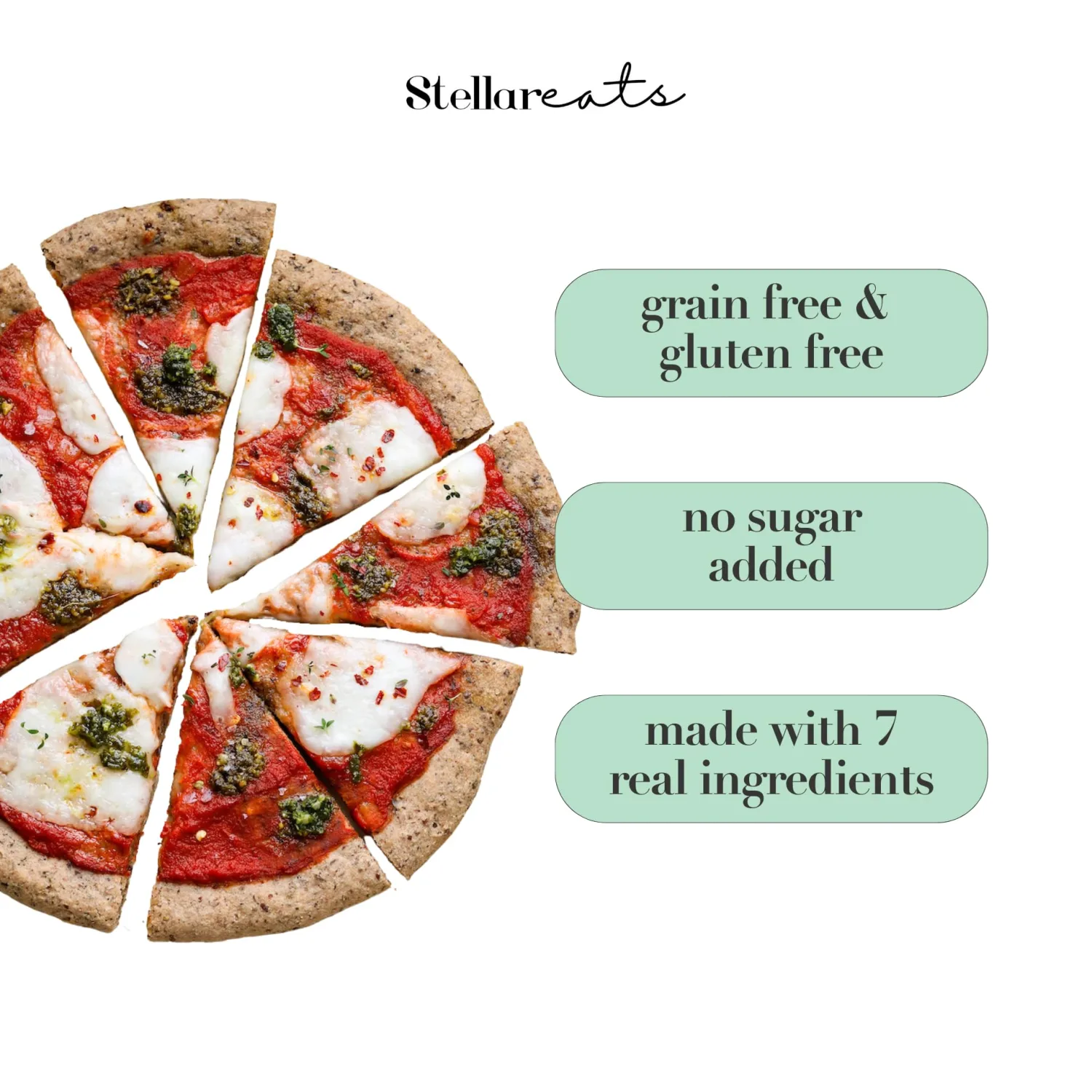 Stellar Eats Pizza Dough Baking Mix, 9.5 oz, 1 Pack - Grain Free, Gluten Free, Dairy Free, Plant Based, Paleo Friendly