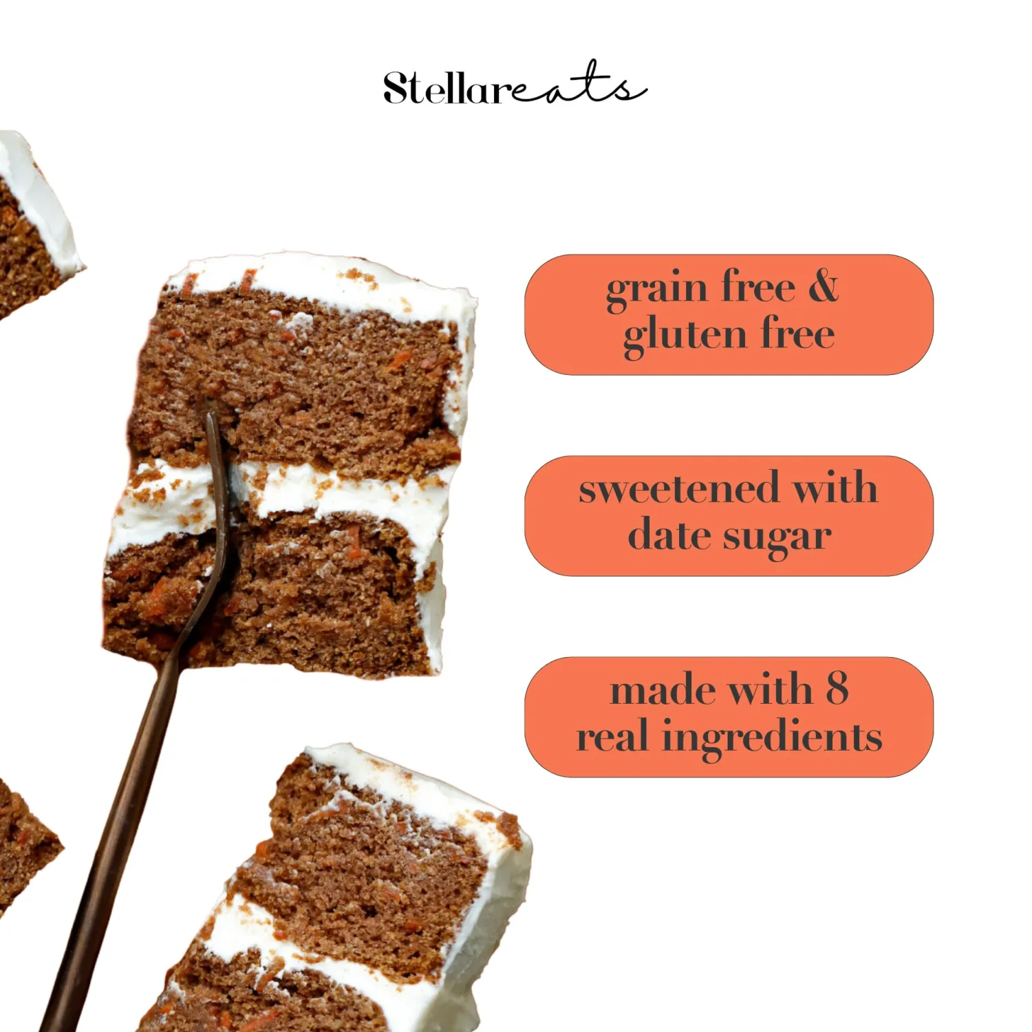 Stellar Eats Grain-Free Baking Mix | Gluten-Free, Dairy-Free, Plant-Based, Paleo-Friendly | Fluffy & Perfectly Spiced | Sweetened with Date Sugar | Almond Flour-Based Baking Mix | Non-GMO, Kosher |(Carrot Cake + Muffin, 1 Pack)