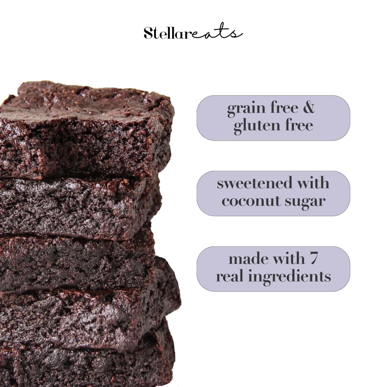 Stellar Eats Fudge Brownie Baking Mix, 10.4 oz, 1 Pack - Grain Free, Gluten Free, Dairy Free, Plant Based, Paleo Friendly