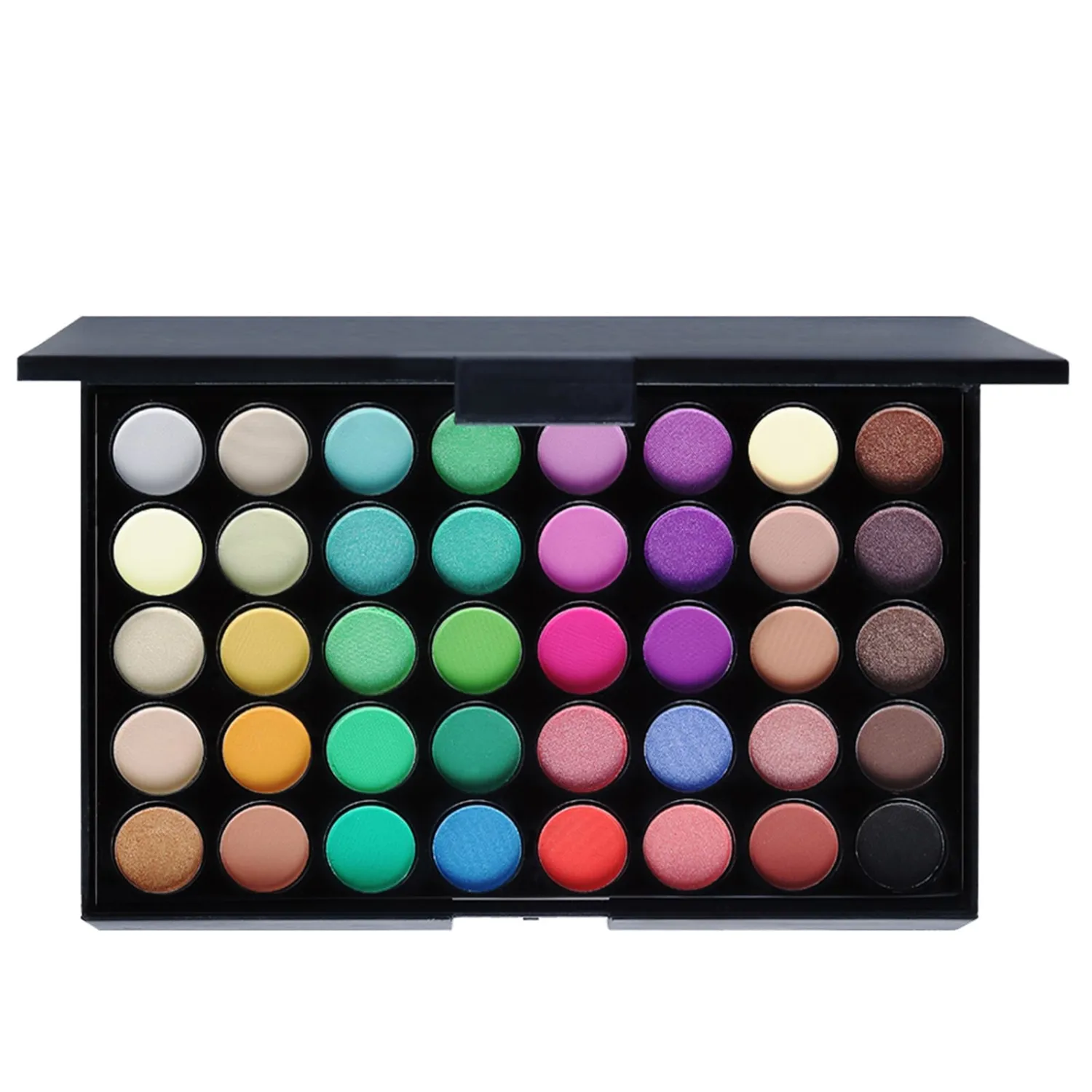 BONNIE CHOICE 40 Colors Rainbow Colorful Makeup Eyeshadow Palette, Professional High Pigmented Matte Glitter Colorful Makeup Pallet Waterproof Long Lasting Colorful Eye Shadow Powder