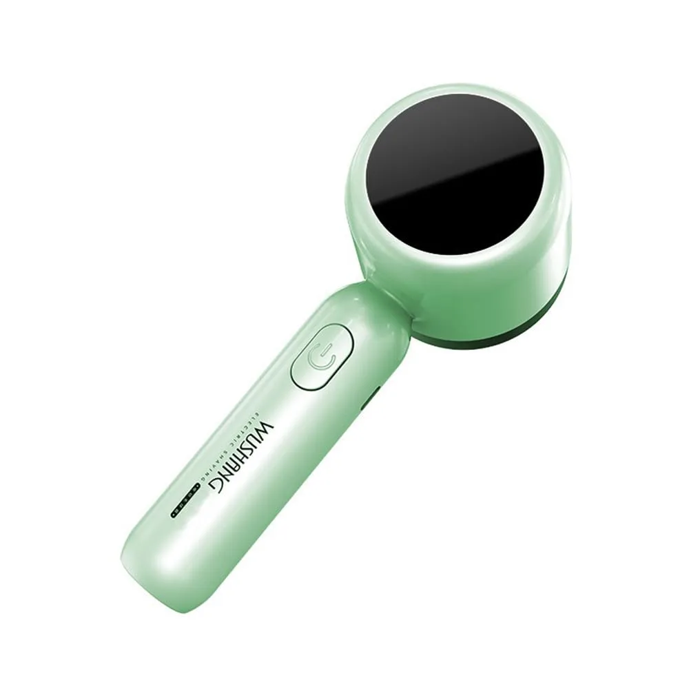 Fabric Shaver, Electric Lint Remover, USB Charging LED Display Rechargeable Sweater Shaver, Cordless Clothes Defuzzer, Portable Pills Trimmer for Clothes (Green)