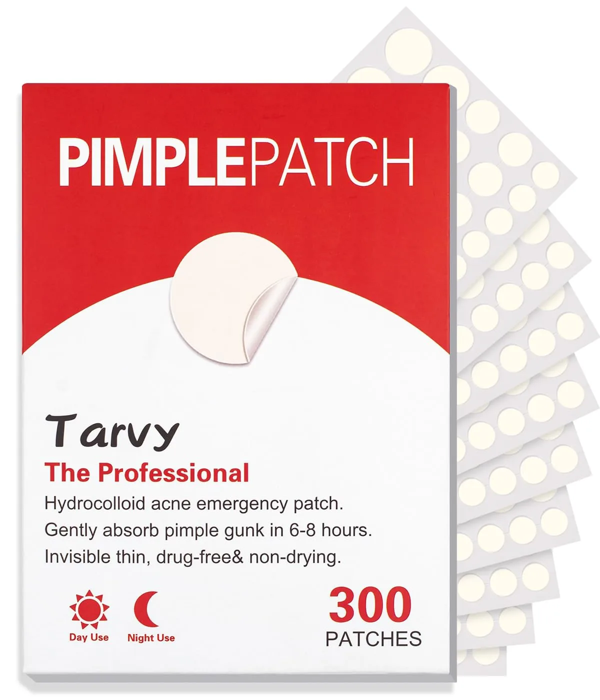 Pimple Patches for Face Acne Patches Hydrocolloid Patches Pore Cleansing Strips for covering pimples and blemishes with Salicylic Acid Tea Tree Oil Calendula Oil All Skin Types