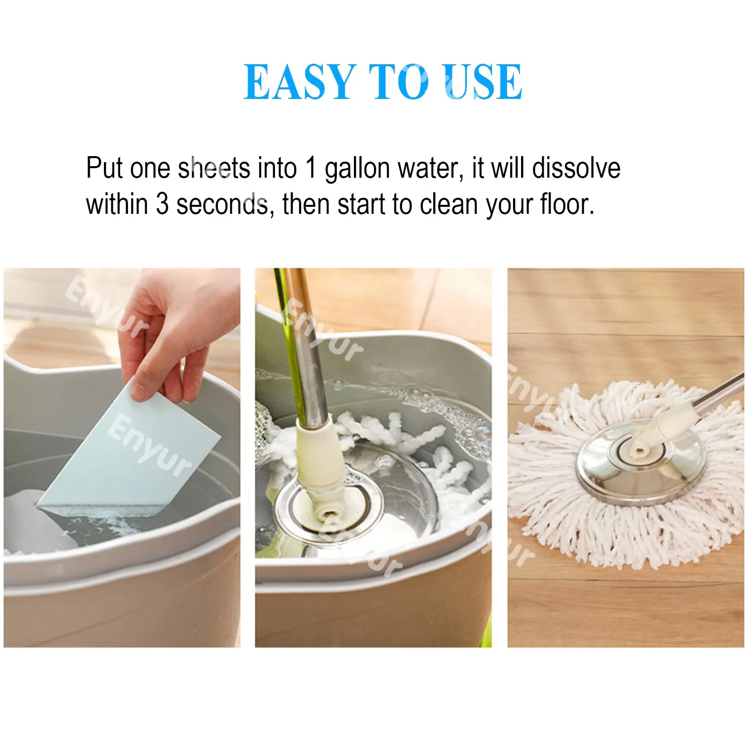 Floor Cleaner Sheets for Mopping Ultra-Concentrated Floor Sheets - Dissolves Instantly in Water Multi-Surface Cleaner for Non Stubborn Stains, Portable box 32 Sheets