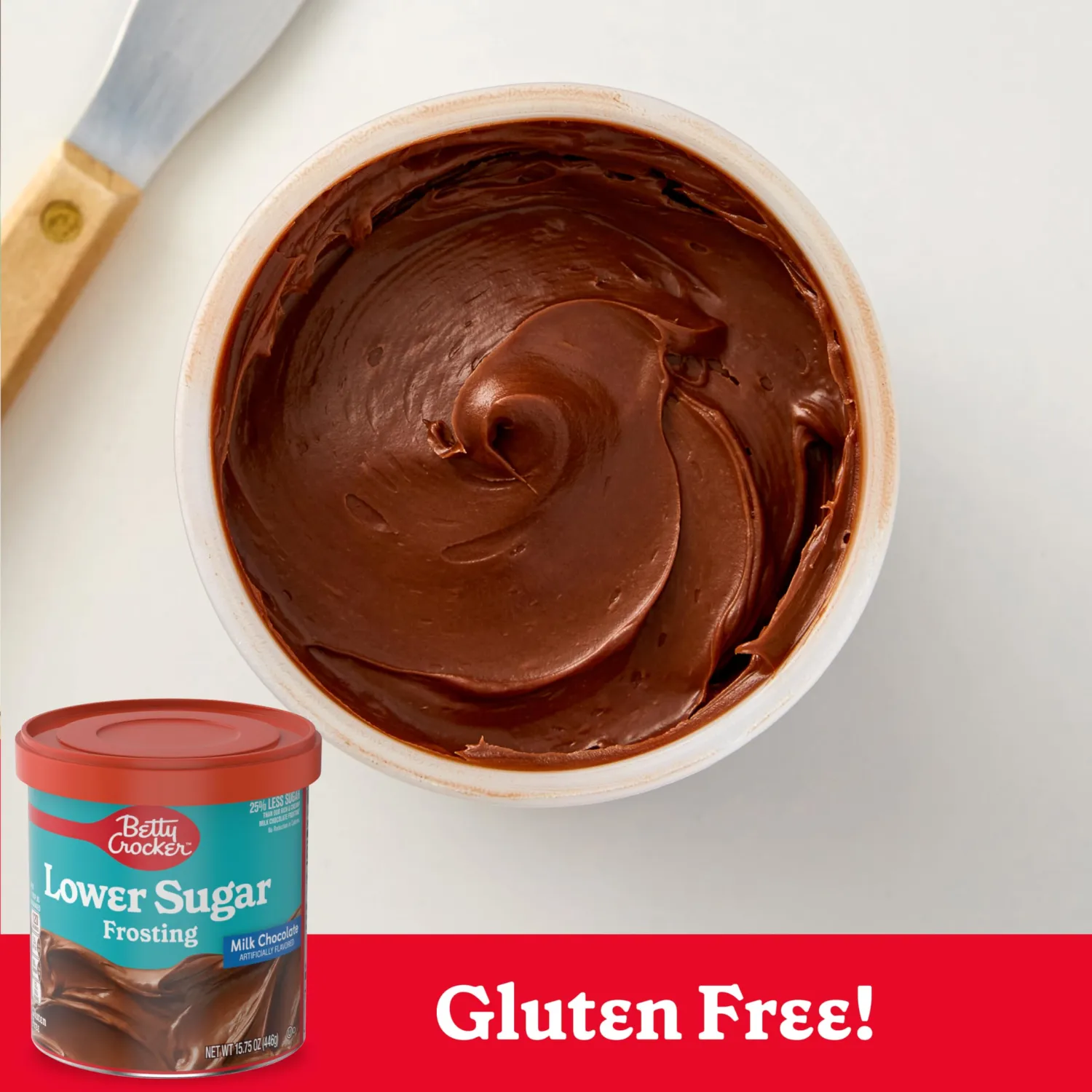 Betty Crocker Lower Sugar Frosting, Milk Chocolate Flavored, 15.75 oz