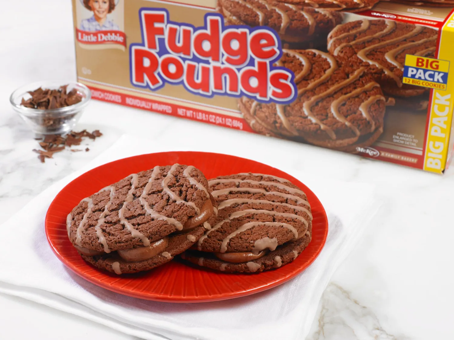 Little Debbie Fudge Rounds Big Pack, 24.1 OZ Box (Pack of 2)