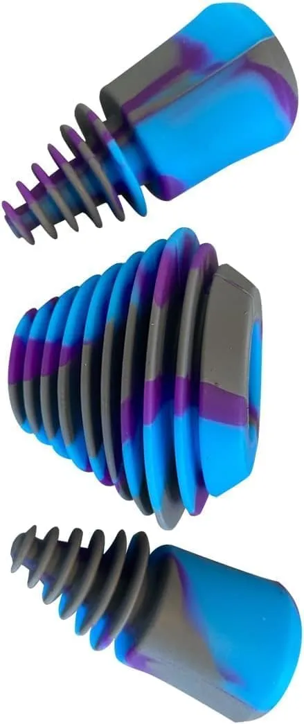Green Piece® Glass Cleaner 2 Bottles -16 oz with 1Purple Psychedelic Plug Set - Excellent for Cleaning and Smell Proofing