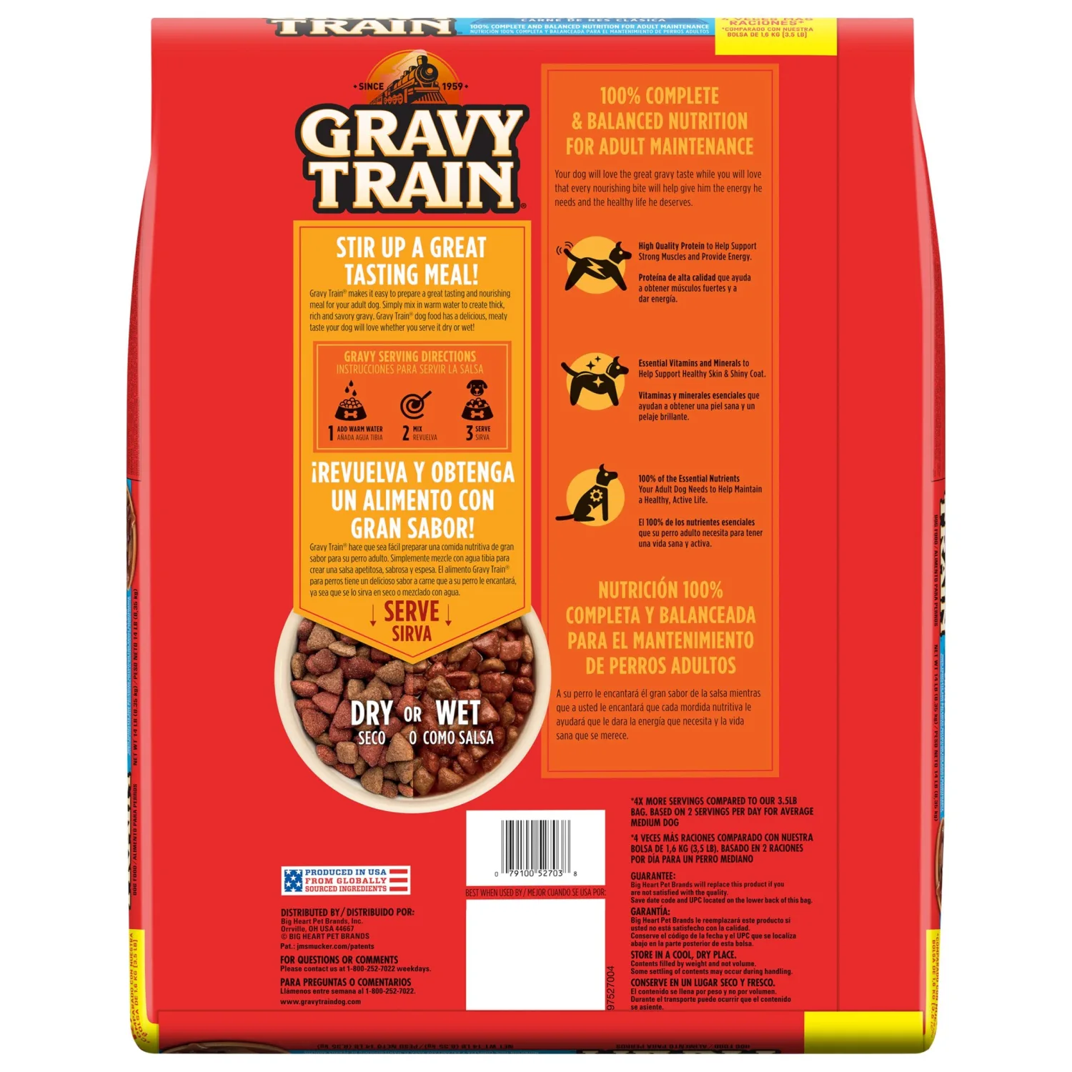 Gravy Train Beefy Classic Dry Dog Food, 14-Pound