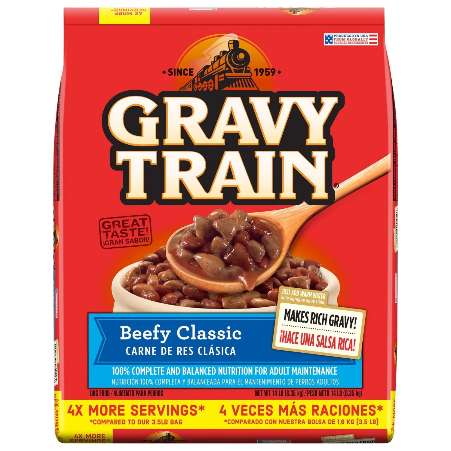 Gravy Train Beefy Classic Dry Dog Food, 14-Pound