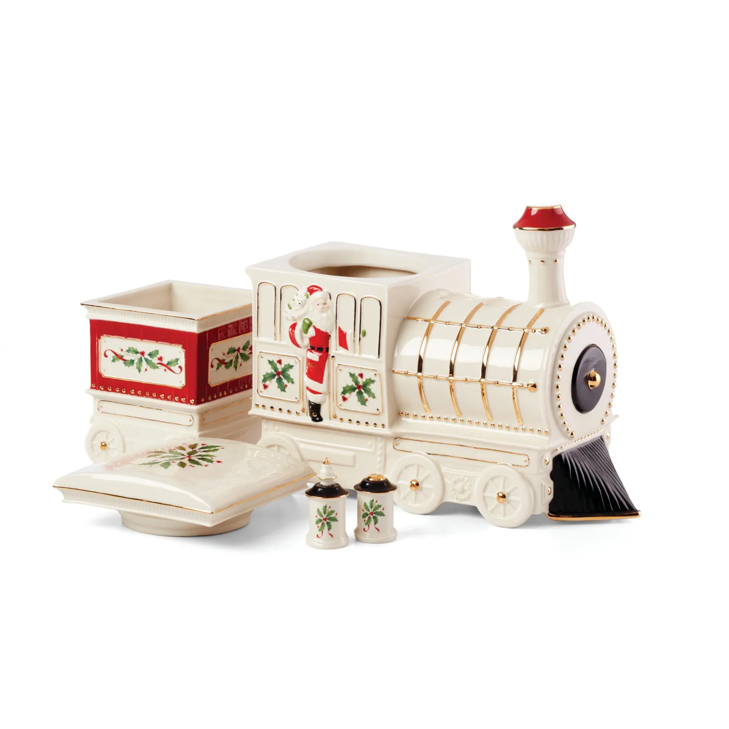 Lenox 894179 Holiday Train 5-Piece Serving Set, Christmas Decor