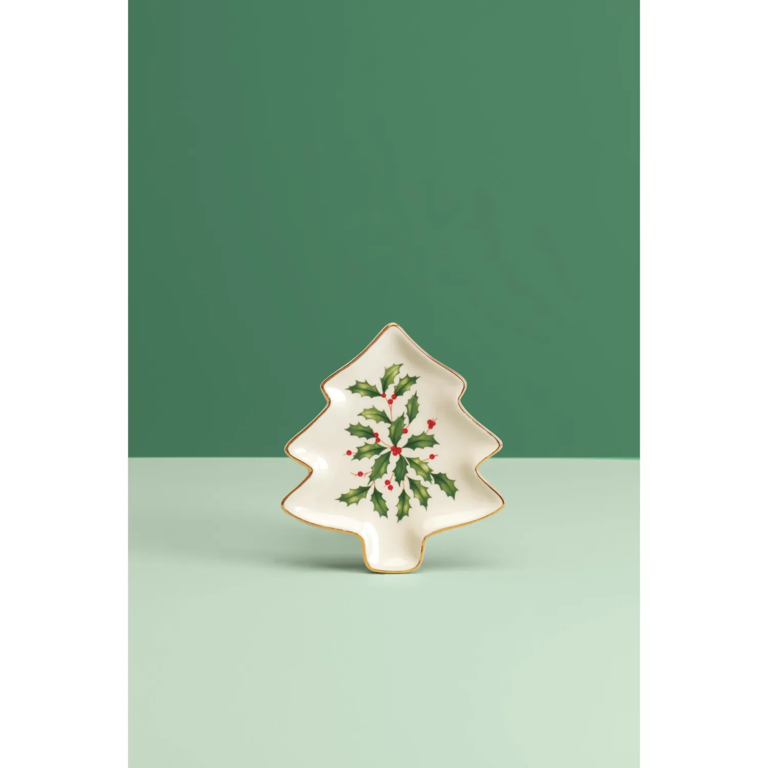 Lenox 879592 Holiday Tree Shaped Party Plate, Christmas Hosting