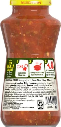 Pace Chunky Medium Salsa, 24 oz Jar (Pack of 2)