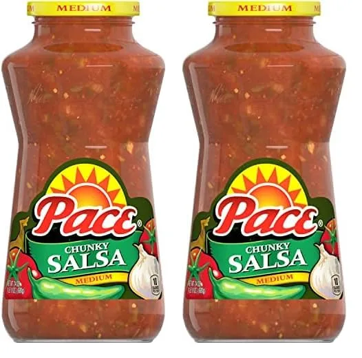Pace Chunky Medium Salsa, 24 oz Jar (Pack of 2)
