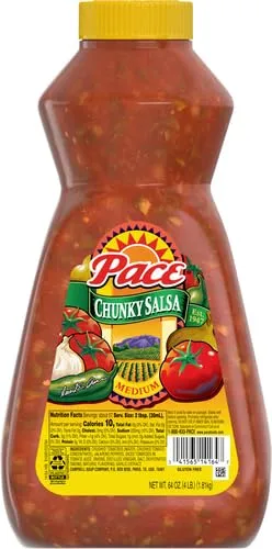 Pace Chunky Medium Salsa, 64 oz Bottle (Pack of 2)