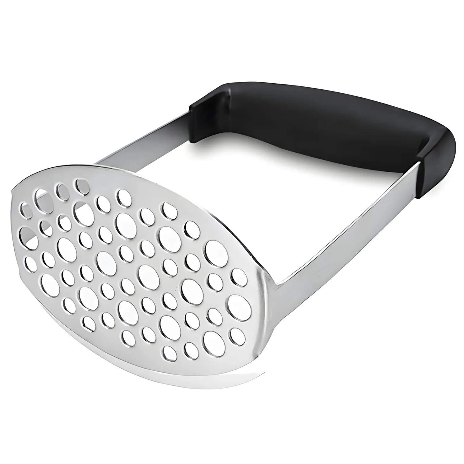 Potato Masher - Stainless Steel Potatoes Masher Kitchen Tool, Mashed Potatos Masher with PP Handle, Great for Potato, Guacamole, Fruits, Avocado, Bean and More, Dishwasher Safe