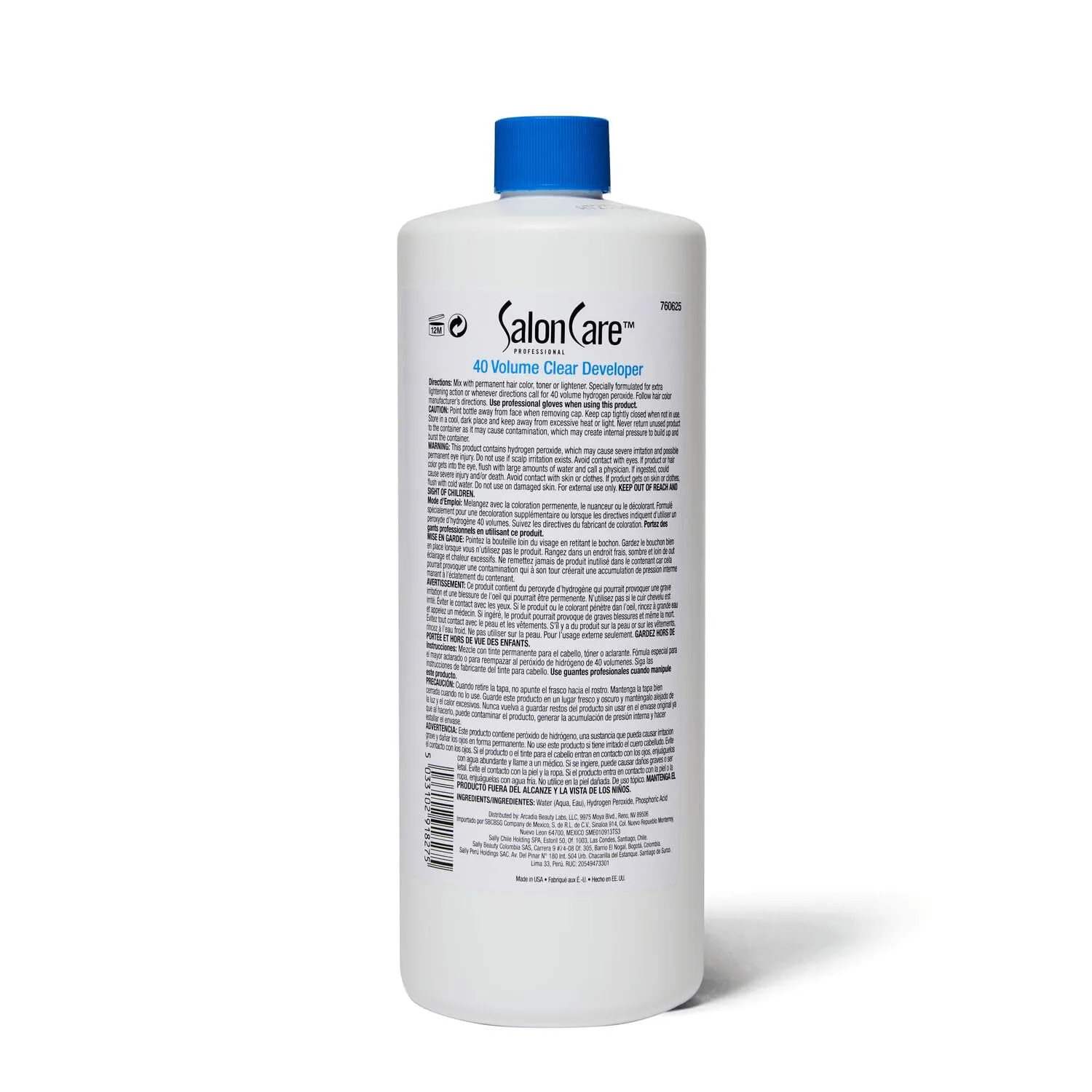 Salon Care 40 Volume Clear Developer 32 Oz