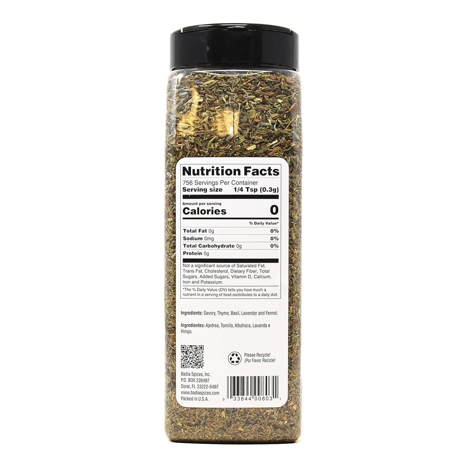Badia Herbs De Provence Seasoning, French Blend, 8 Ounces