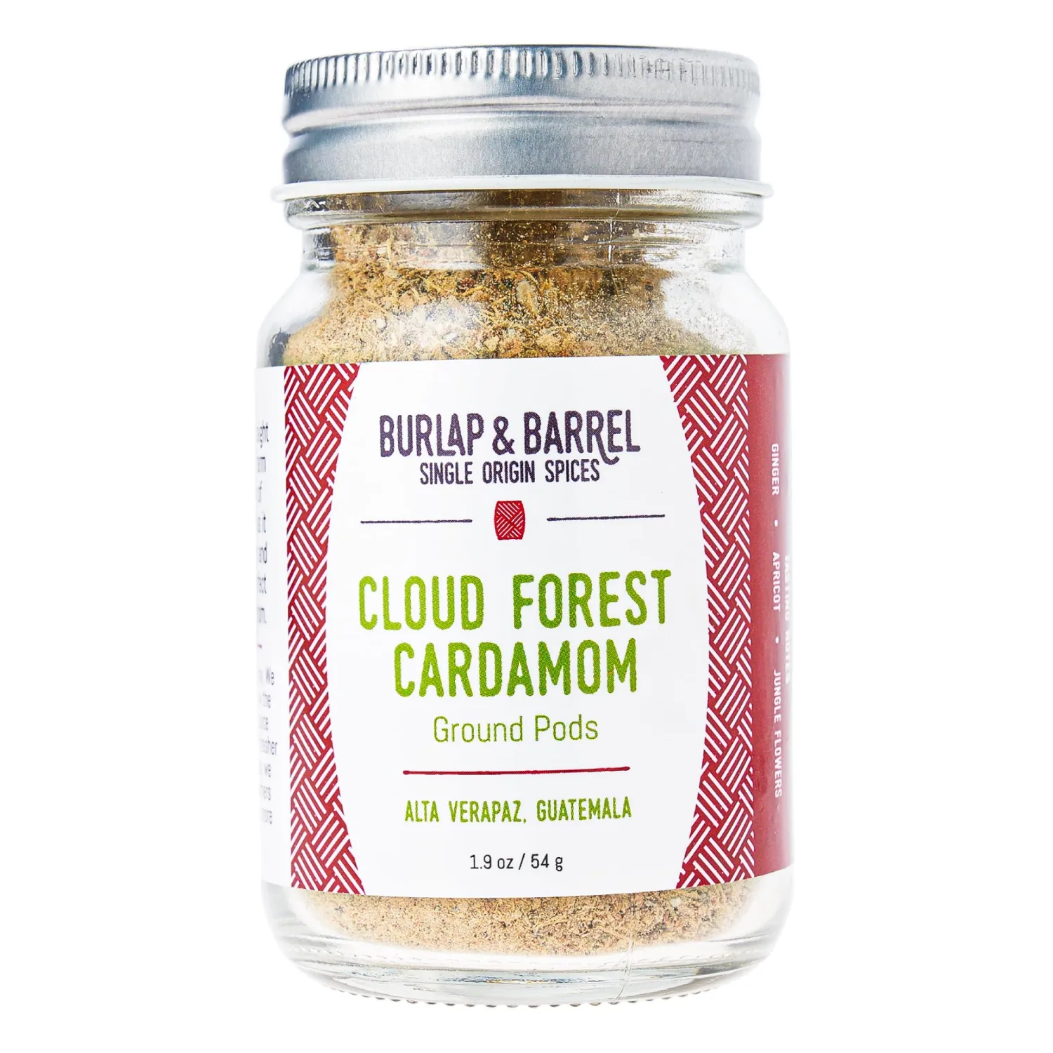 Burlap & Barrel Cloud Forest Cardamom – Sweet & Tart Cardamom Pods with Notes of Summer Fruits & Fresh Herbs – Spice & Powder – As Seen On Shark Tank -1.9oz Glass Jar