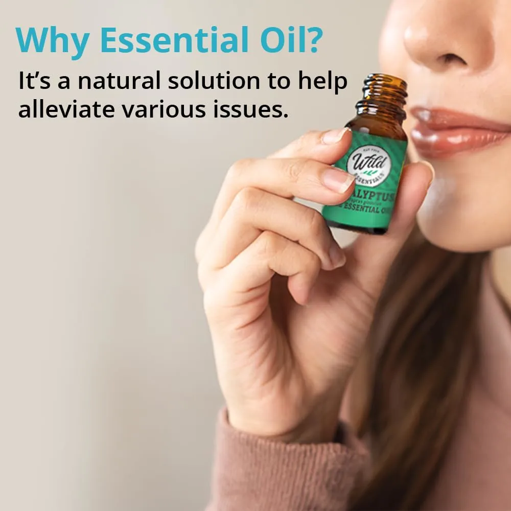 Wild Essentials Cedarwood 100% Pure Essential Oil - 10ml, Therapeutic Grade, Made and Bottled in The USA, Calming, Grounding