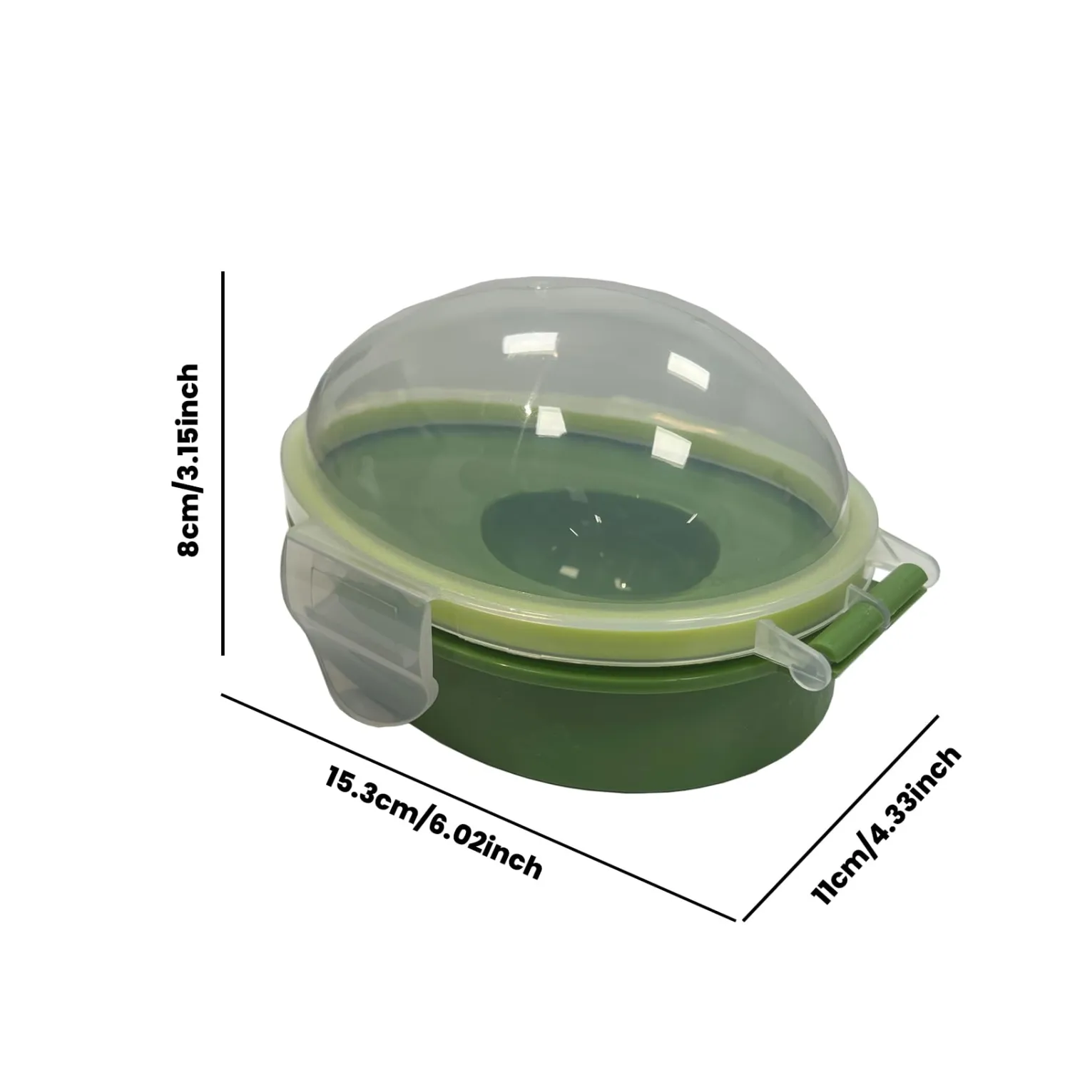 Avocado Saver Holder, Reusable Avocado Keeper, Food Crisper Storage Box Fruit Keeper Avocado Storage Container to Keep Your Avocados Fresh for Days (Green)