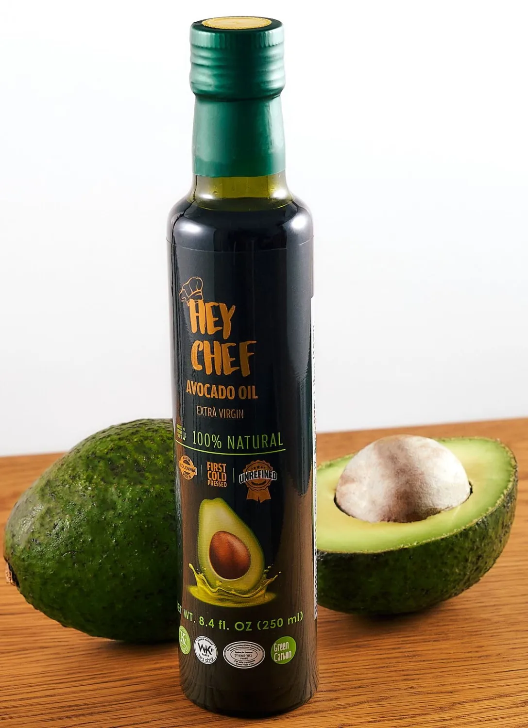 Hey Chef Extra Virgin Avocado Oil, 100% Natural, 8.4 fl oz