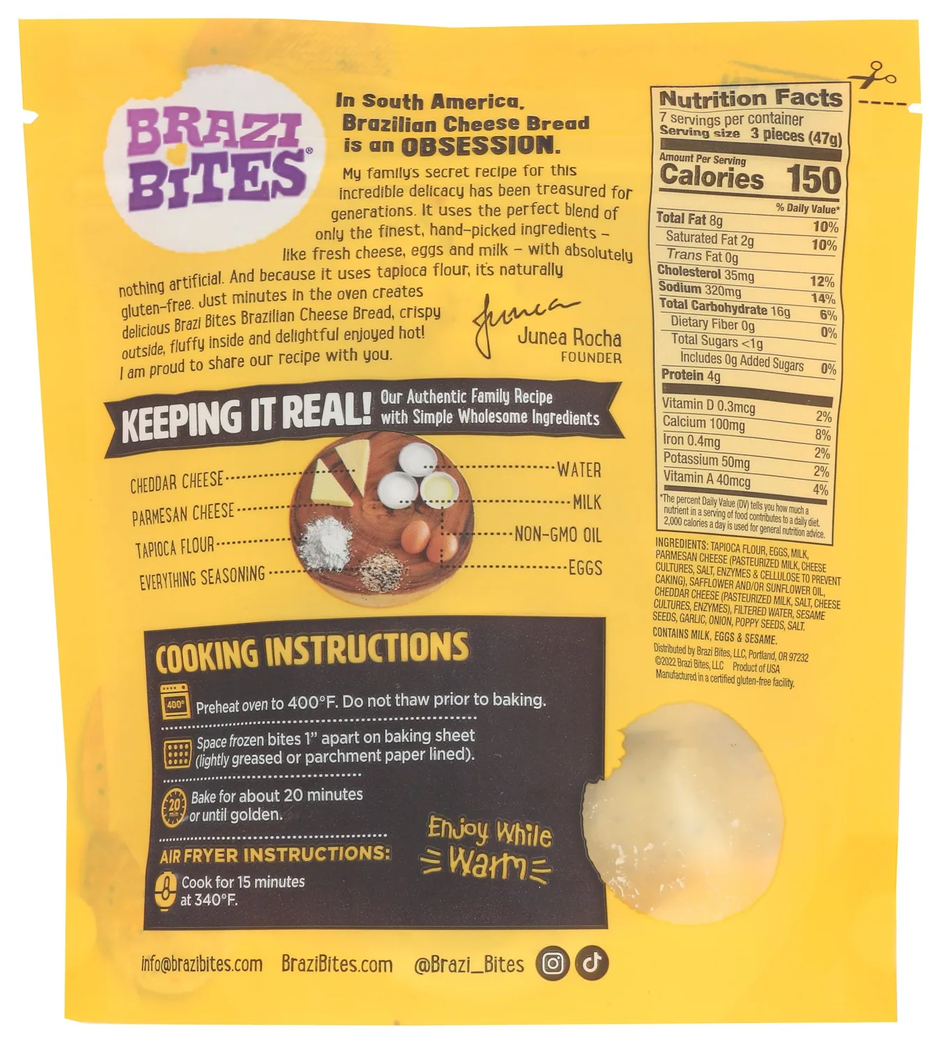 BRAZI BITES Everything Brazillian Cheese Bread, 11.5 OZ