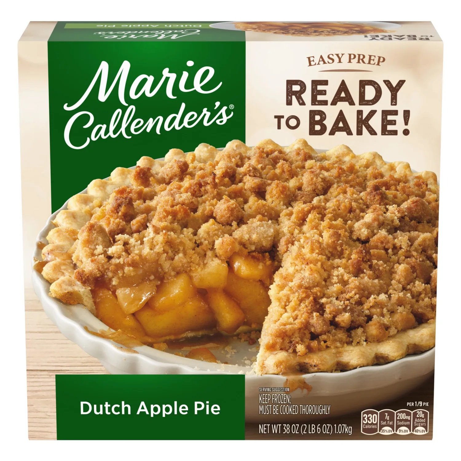 Marie Callender's Dutch Apple Pie Frozen Dessert, 38 oz