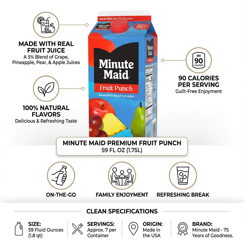Minute Maid Premium Fruit Punch, 59 Fl Oz