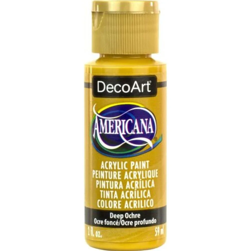 Americana Acrylic Paint 2oz-Deep Ochre -DA-392