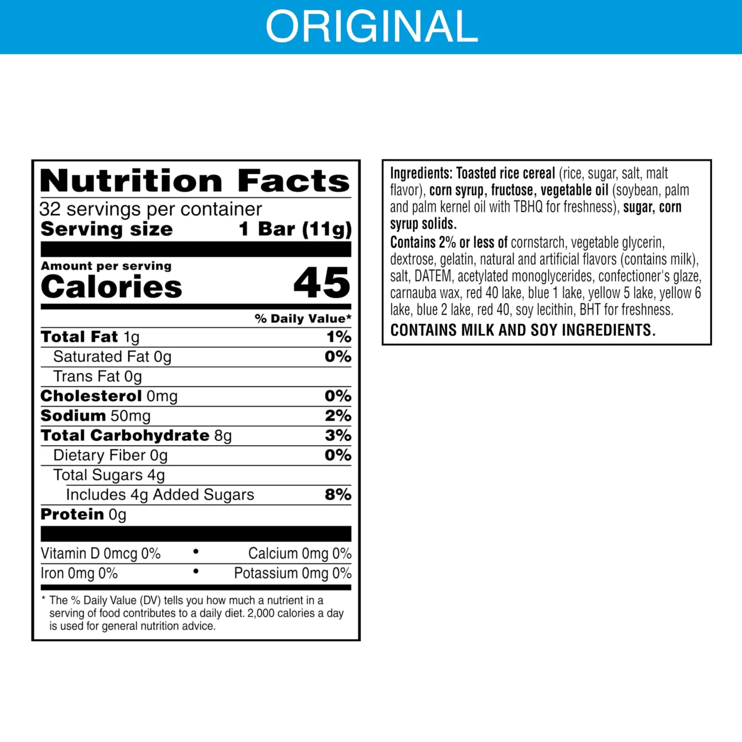 Rice Krispies Treats Crispy Mini Marshmallow Squares, Easter Snacks, Cereal Bars, Original with Colorful Sprinkles, 12.4oz Box (32 Count)