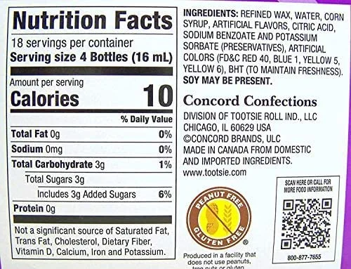 Nik-L-Nip Mini Drinks Candy, 8 Count, Pack of 3